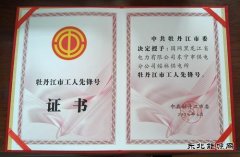 国网东宁市供电公司：荣获“牡丹江市工人先锋号”荣誉称号